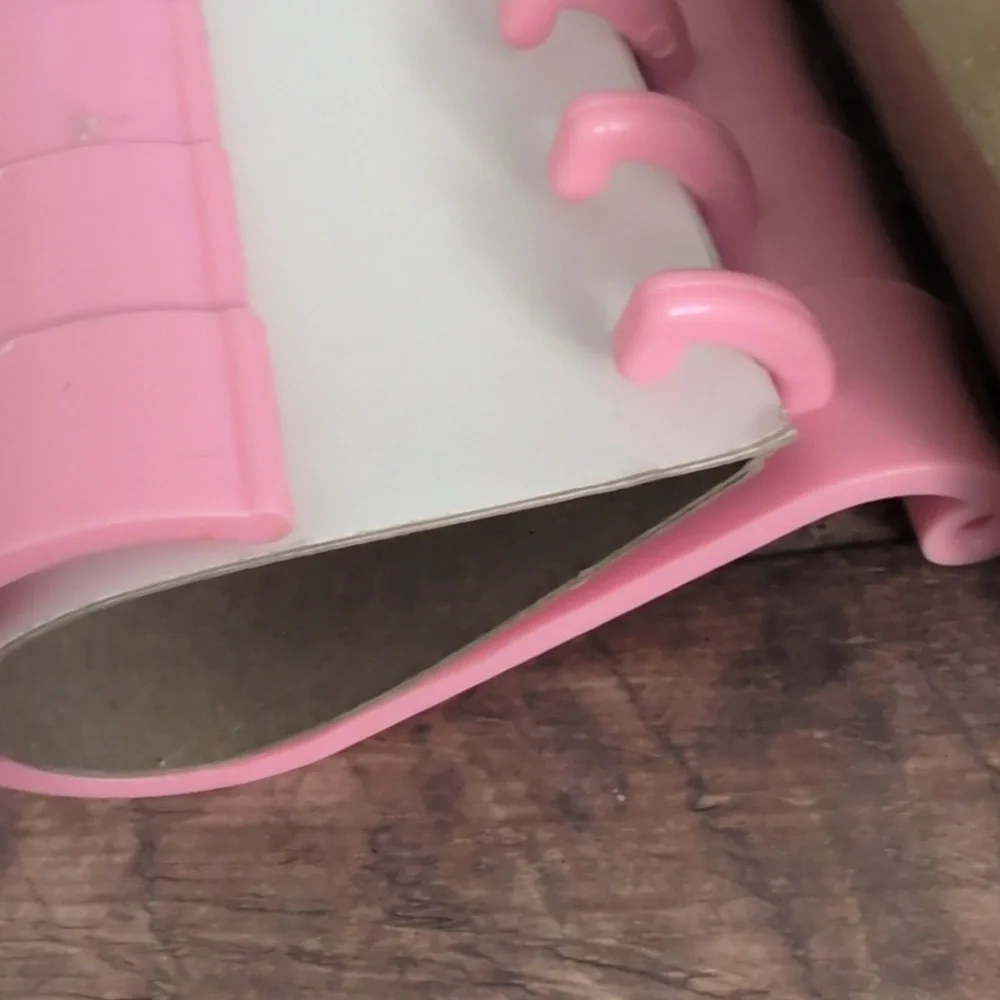 70s Vintage Artway Pink‎ Shower Curtain Hooks NIP MCM